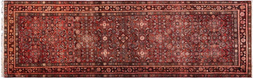 handmade Traditional Tabriz Red Brown Hand Knotted RUNNER 100% Wool Pile area rug 3x10